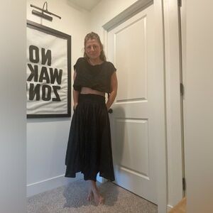 Free people linen set, skirt and top